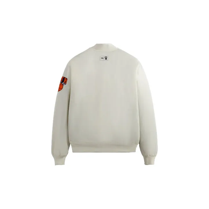 KITH New York Knicks Pinstripe Satin Bomber Jacket-1