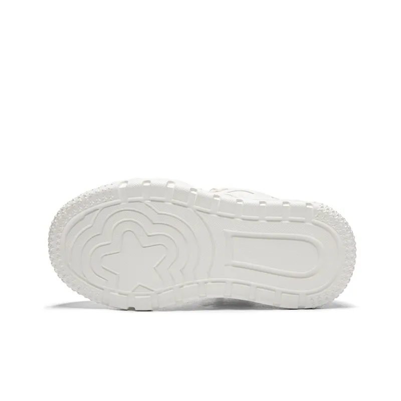 Kappa Anti Slip Wear Resistant Skateboard Shoes Unisex White-9