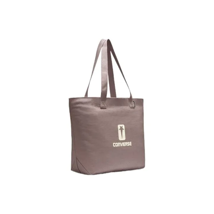 Converse DRKSHDW Collaboration Cotton Canvas Tote Bag Shopping Bag Canvas Bag Handbags Regular Unisex Dusty Gray-1