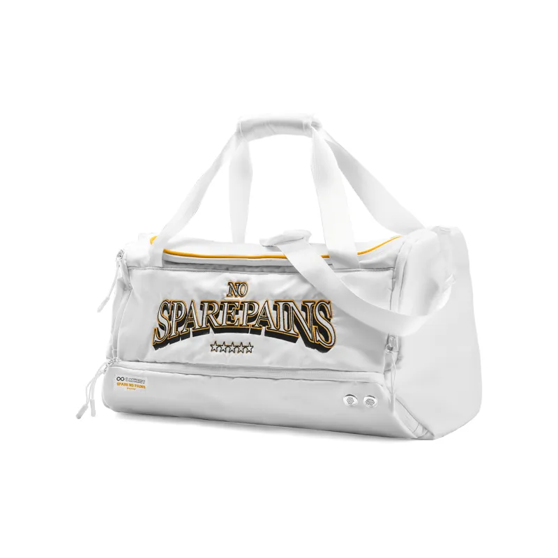 8atheist Sparenopains Collaboration Polyester Basketball Bag, Crossbody Portable Gym Bag Tubas Unisex White-1