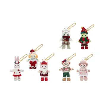 Disney 2023 Winter Day Duffy And Friends Collection Key Ring Set Dolls Plush Pendant