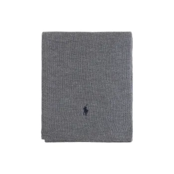 Polo Ralph Lauren Pony Embroidered Ribbed Knit Scarf