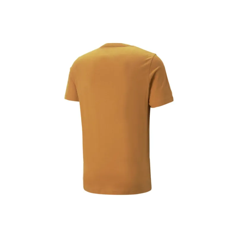 PUMA Essentials Small Logo Tee T Shirt Men's Orange-1