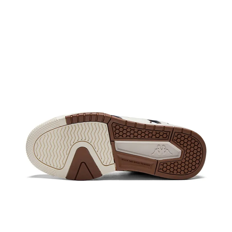 Kappa Wear Resistant Slip Resistant Low Top Skateboard Shoes Men's Angora White/Toffee-5