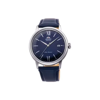 ORIENT Automatic Mechanical Movement Leather Strap Watch Men's Watches Blue Dial RA AC0021L