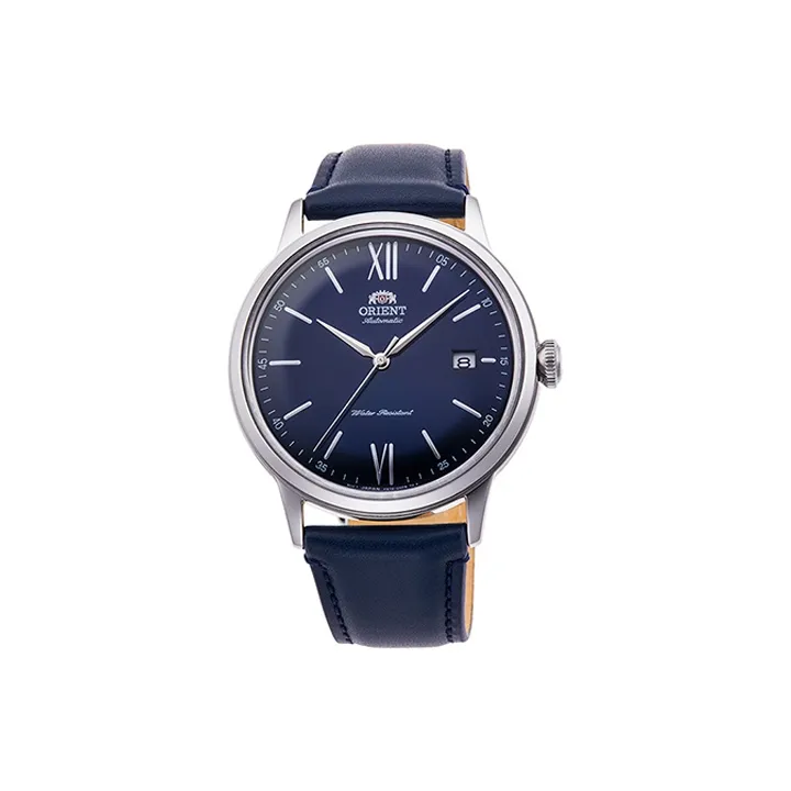 ORIENT Automatic Mechanical Movement Leather Strap Watch Men's Watches Blue Dial RA AC0021L-0