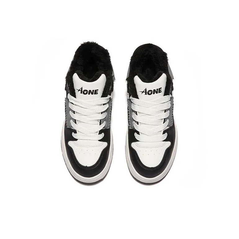 A1 Puffy Shoes Coverage Thermal Abrasion Resistant Breathable Low Top Skateboard Shoes Unisex-35