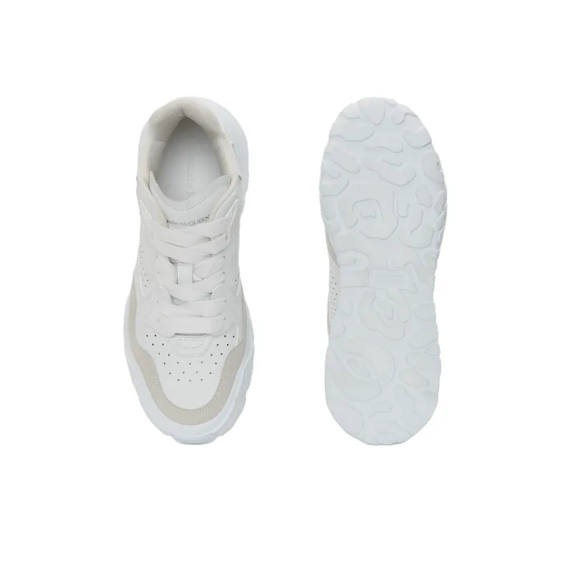 Alexander McQueen Court Slip-Resistant Breathable Low-Top Casual Shoes 3.5cm Women's White-4