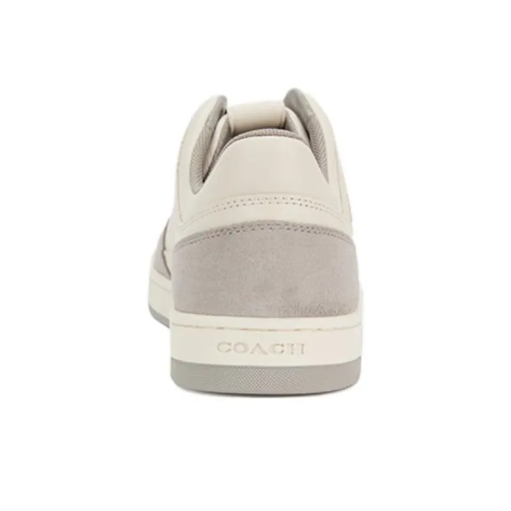 COACH C201 Low Top Skateboard Shoes Women's Dove Gray-3