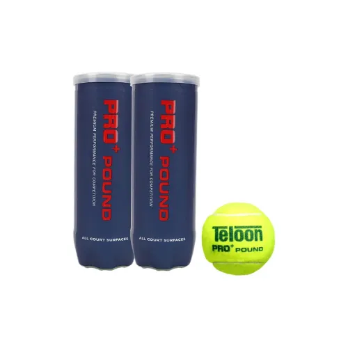 Teloon PRO+ POUND Tennis Balls Wool Match Ball Competition Diameter 65mm Yellow Green