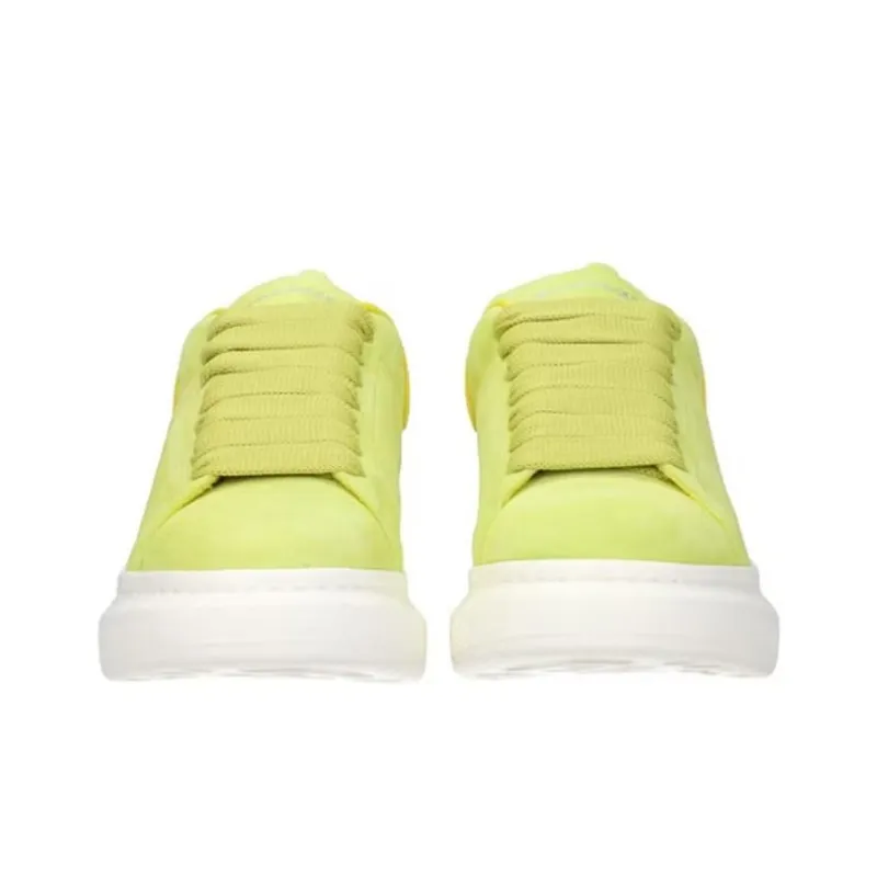 Alexander McQueen Oversized Trainers Low Top Stylish Skateboarding Shoes Women's Green-4