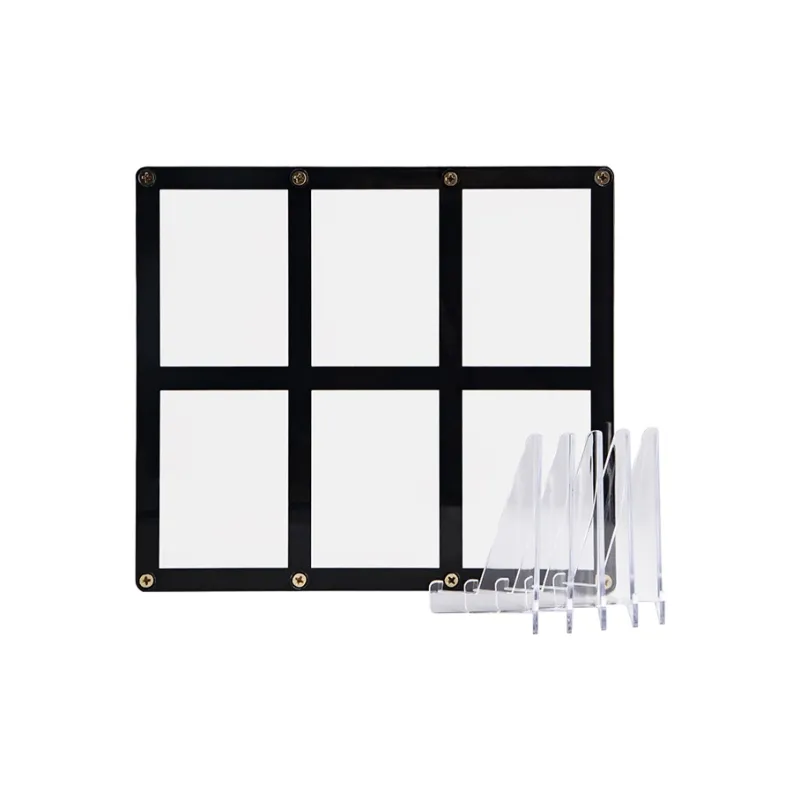 HobbyGuardian 6-Screw Card Protector With Three-Leg Stand Transparent Card Display Stand Card Accessories-0