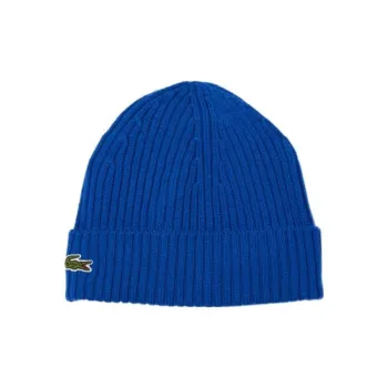 LACOSTE Ribbed Wool Beanie
