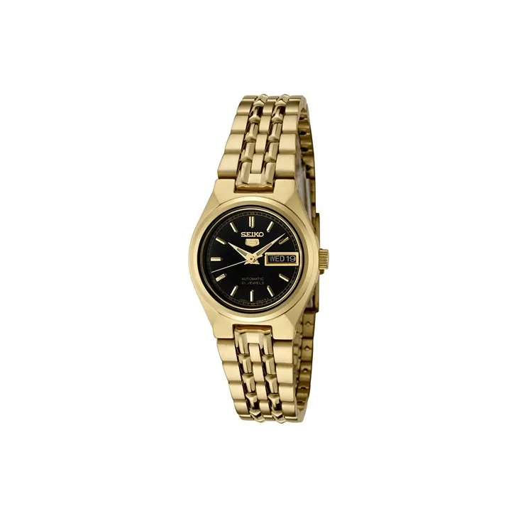 SEIKO Automatic Mechanical Movement Stainless Steel Strap Watch Women's Watch Black Dial-0