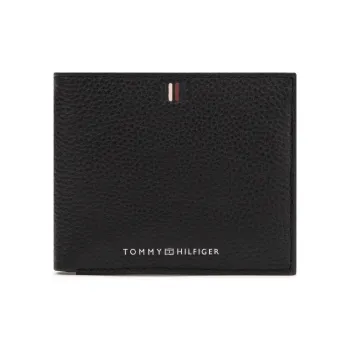 Tommy Hilfiger Cow Leather Wallet Regular Men's Black