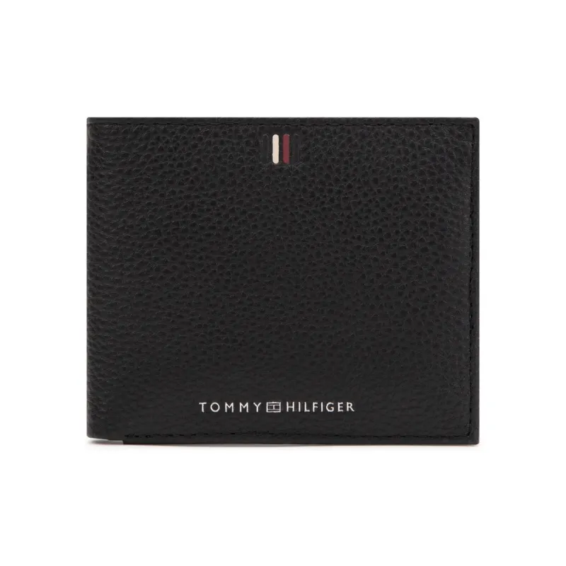 Tommy Hilfiger Cow Leather Wallet Regular Men's Black-0