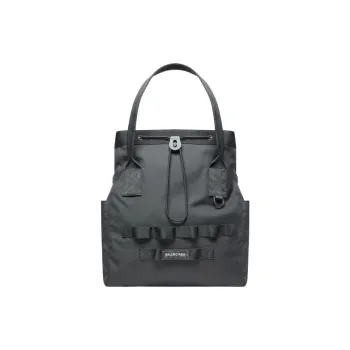 Balenciaga Army Fabric Tote Bag Shopping Bag Handbag Small Size Men's Gray