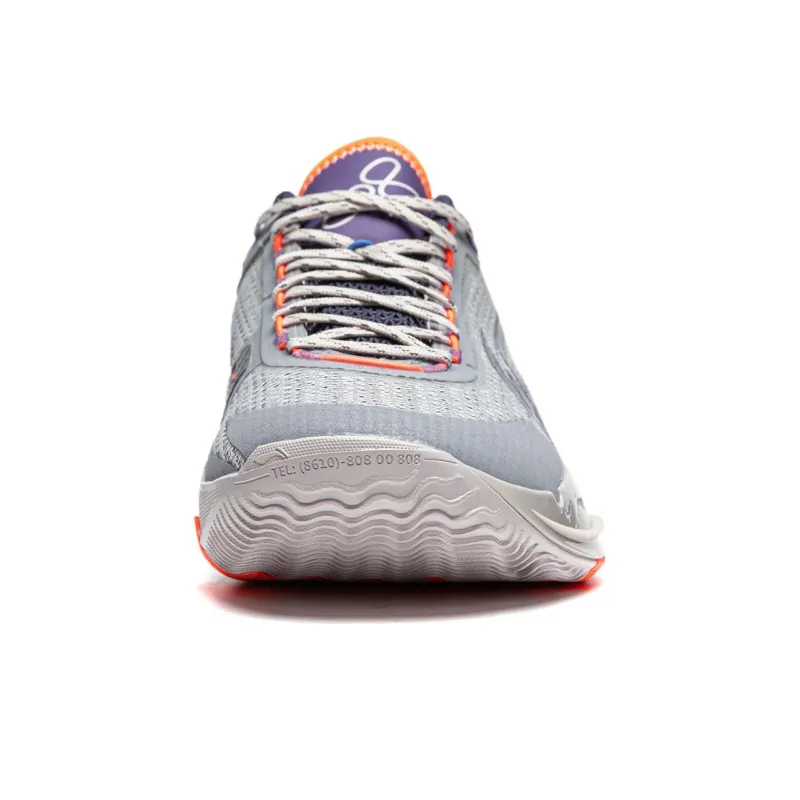LiNing Wade 808 3 Ultra Cushioned Slip-Resistant Low-Top Basketball Shoes Men's Space Gray-4