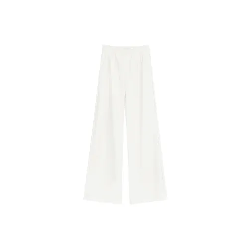 Okmashop Leather Pants Women's Off White