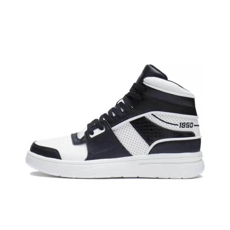 LINING Skateboard Shoes Women's High Top Black-0