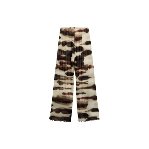 ZARA Casual Pants Women's Nude/Brown