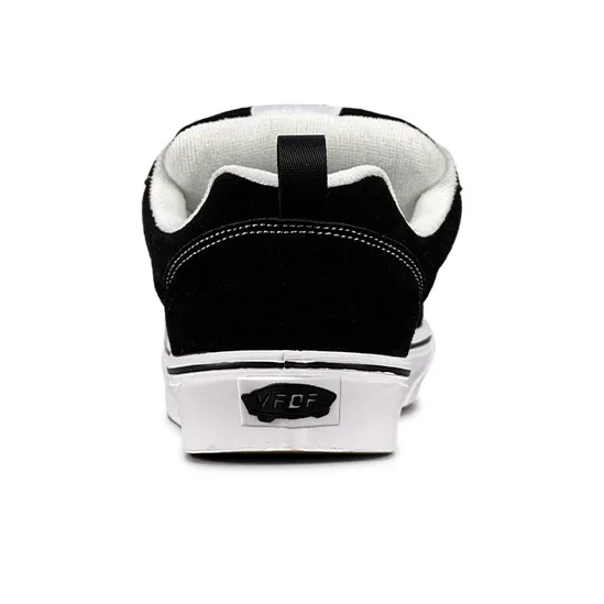 VFDF Anti Slip And Wear Resistant Breathable Low Top Skateboard Shoes Unisex Black White-4