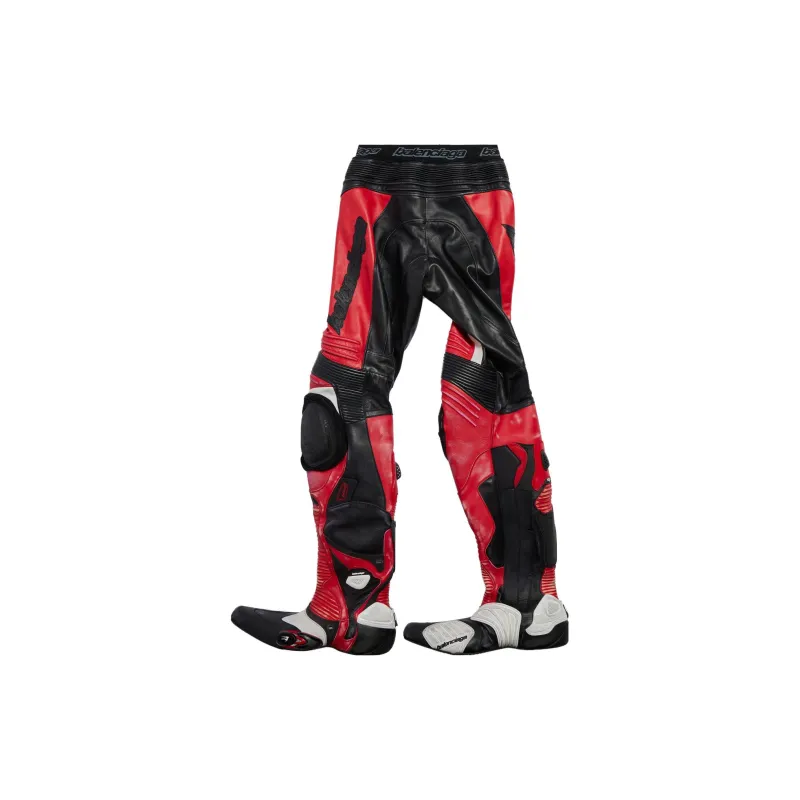 Balenciaga Motorcycle Jacket Regular Fit Men's Red-1