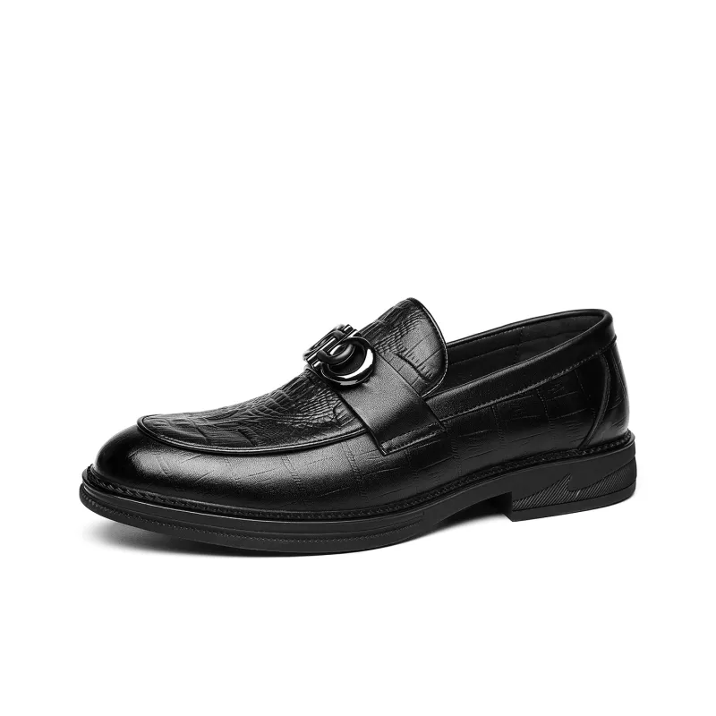 CHINT Loafers Men Low Top Black-1