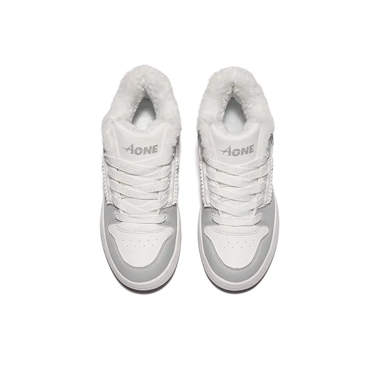 A1 Puffy Shoes Coverage Thermal Abrasion Resistant Breathable Low Top Skateboard Shoes Unisex-42