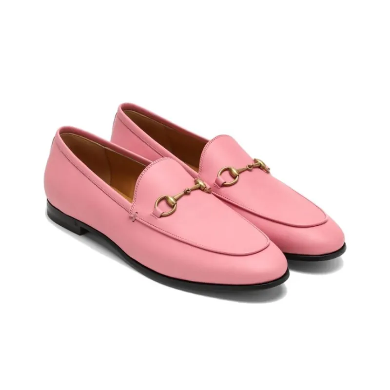 GUCCI Jordaan Loafers Women's Pink-1