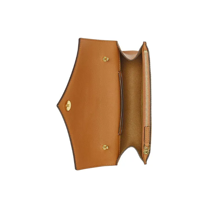 MCM Visetos Leather Assorted, Coated Canvas With Leather Crossbody Bag Mini Women's Cognac-2