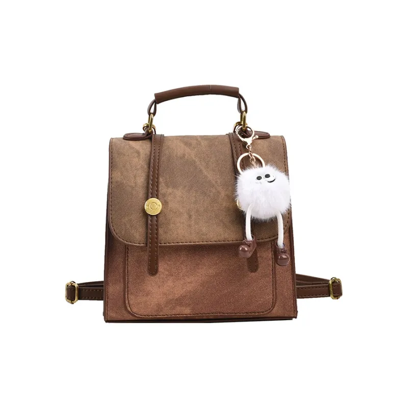 SURELAPTOP Leather PU Backpack Handbag Medium Size Women's Multicolor-42