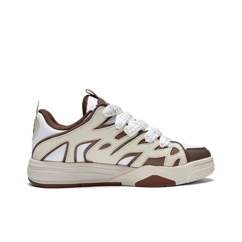Kappa Wear Resistant Slip Resistant Low Top Skateboard Shoes Men's Angora White/Toffee-1