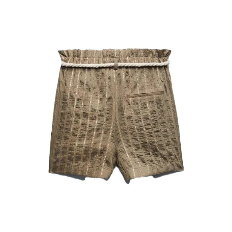 ZARA Casual Shorts Women's Medium Camel-1