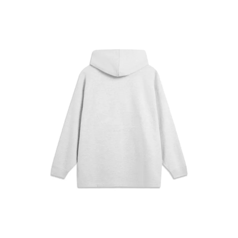 LiNing Sweatshirt Unisex Heather Gray River Stone Gray-1