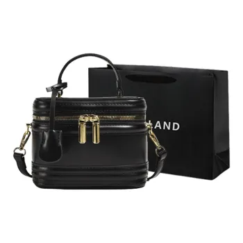 PINK·LAND PU Portable Bucket Bag Crossbody Bag Regular Women's Black Ecru/Coffee/Apricot