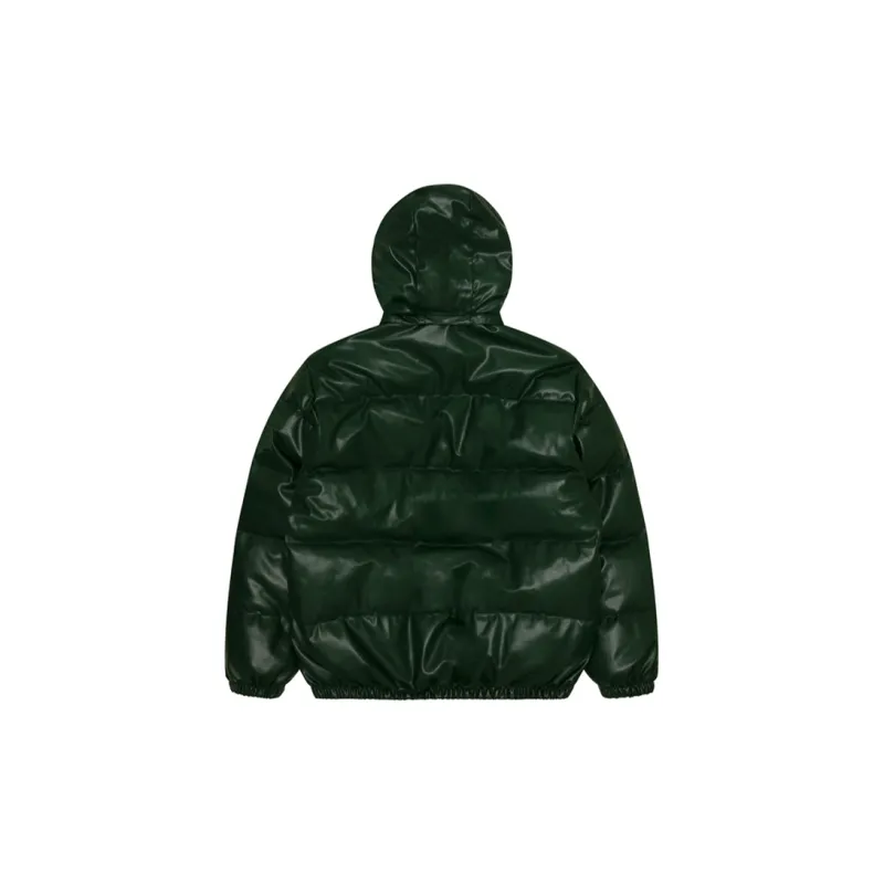 Aape Quiled Faux leather Down Jacket-1