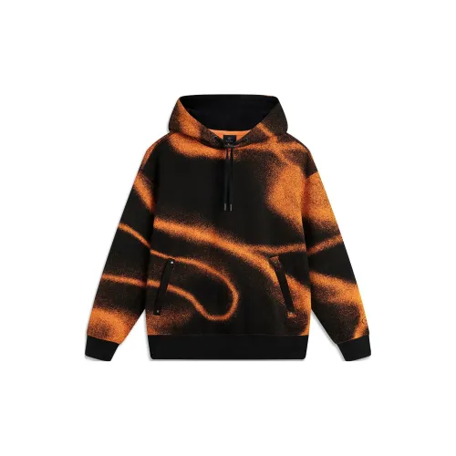 LINING Sweatshirts Unisex Black/Exotic Orange