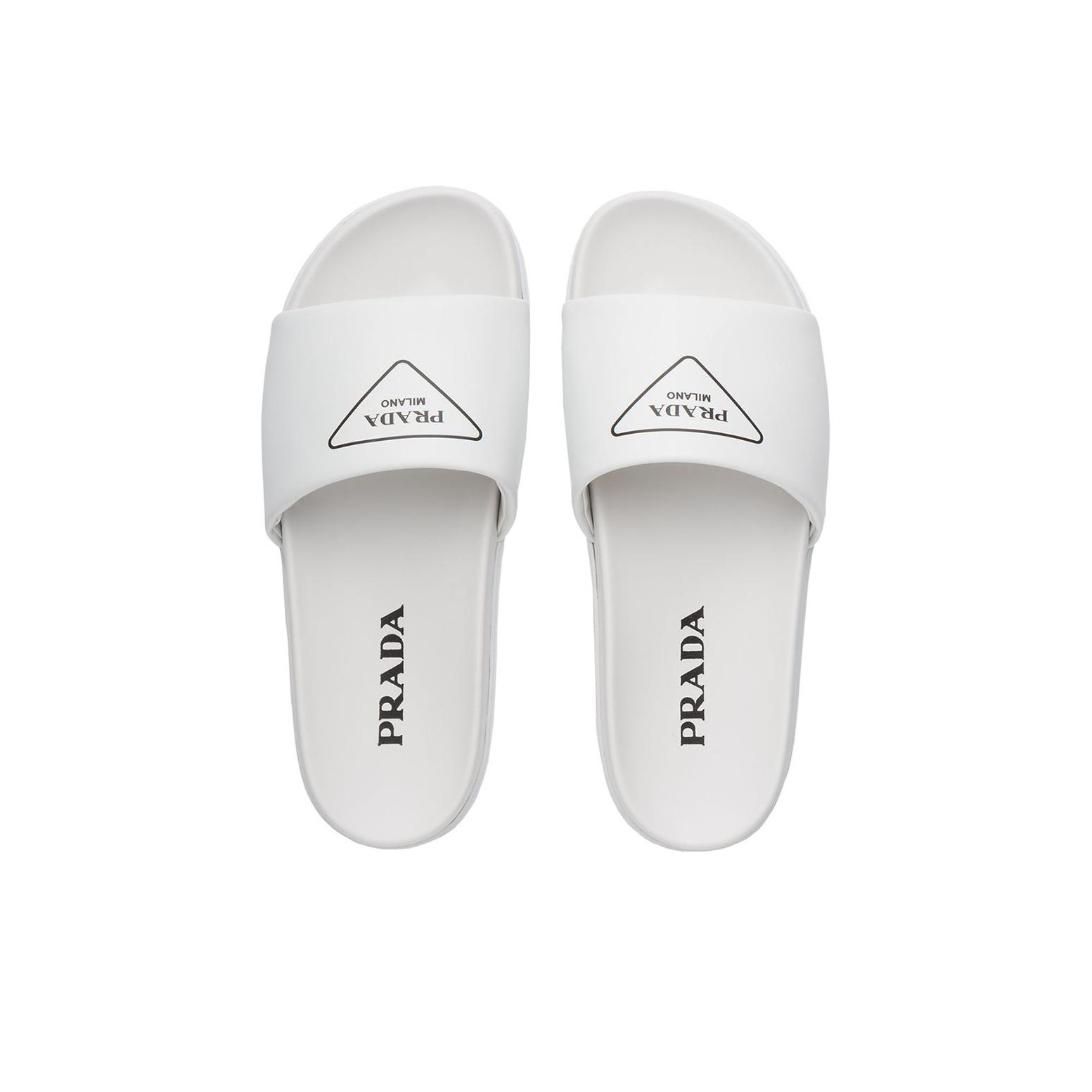 PRADA Slip-Resistant Slide Slippers Men's White US M 10