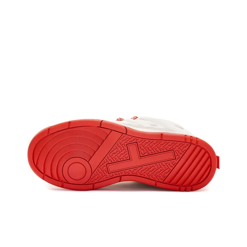 IMXS Anti Slip And Wear Resistant Height Increasing Low Top Skateboard Shoes Unisex White-4