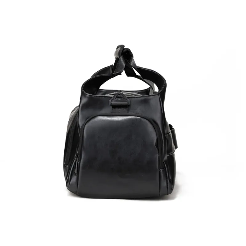 RUIGOR PU Handbag Storage Travel Bag Black Unisex-3
