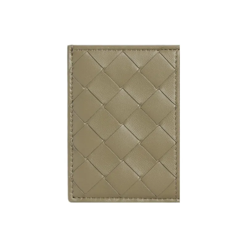 Bottega Veneta Sheepskin Card Holder Women's Taupe-2