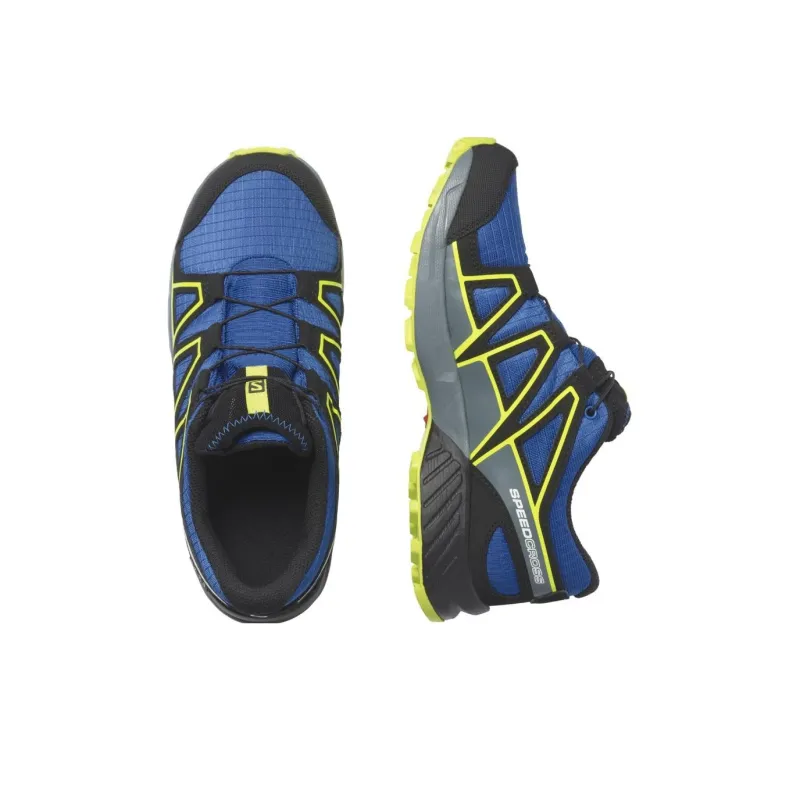 SALOMON CROSS SPEEDCROSS Slip Resistant, Abrasion Resistant, Breathable Low Top Outdoor Shoes Unisex Black Blue-3