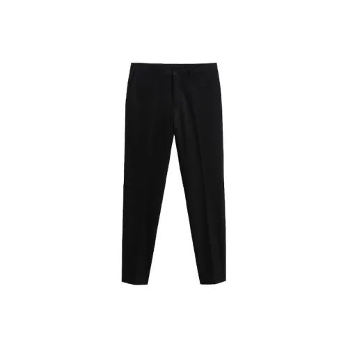 ZARA Suit Trousers Men Black