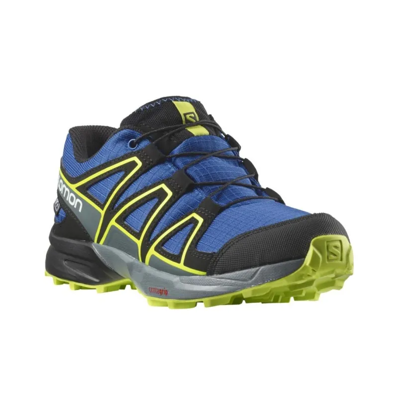 SALOMON CROSS SPEEDCROSS Slip Resistant, Abrasion Resistant, Breathable Low Top Outdoor Shoes Unisex Black Blue-2