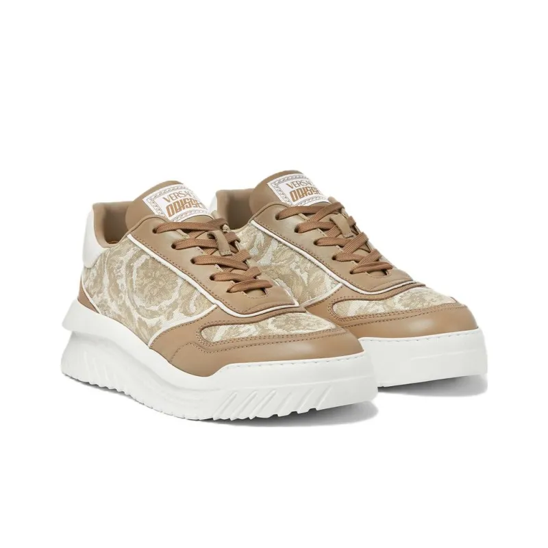 VERSACE Odissea Barocco Silhouette-jacquard Sneakers-1