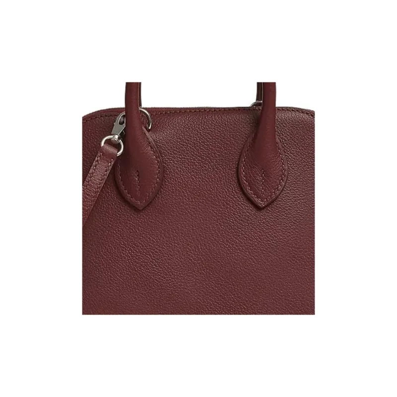 HERMES Bolide Cow Leather Bowling Bag Shoulder Bag Crossbody Bag Handbag Mini Women's Hermès Red/Rose Pink Multicolor-1