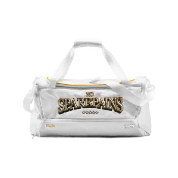 8atheist Sparenopains Collaboration Polyester Basketball Bag Crossbody Portable Gym Bag Large Size Unisex White
