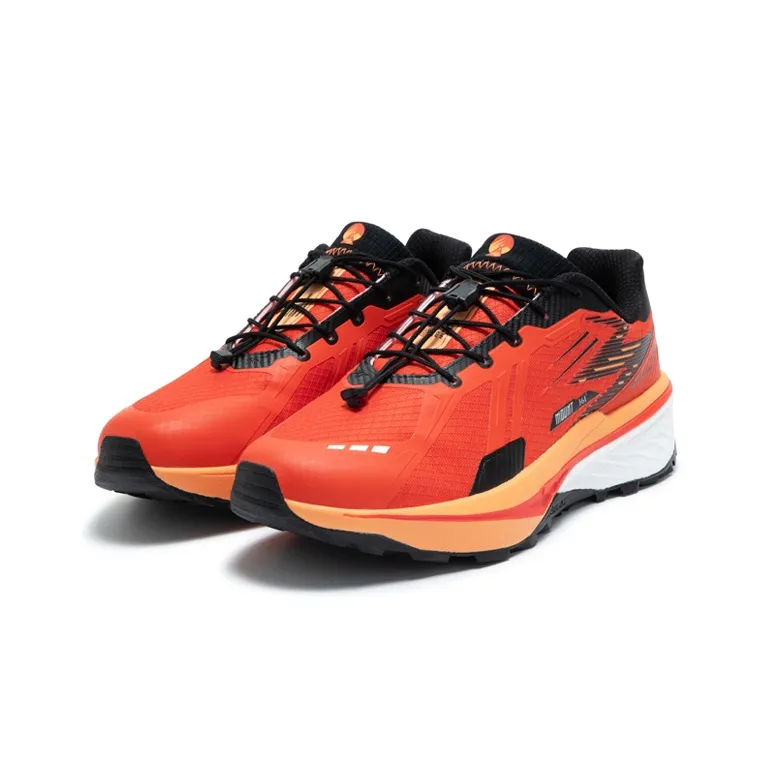 361° Rain Screen Cushioned Wear Resistant Water Resistant Low Top Running Shoes Men's Red Orange-2