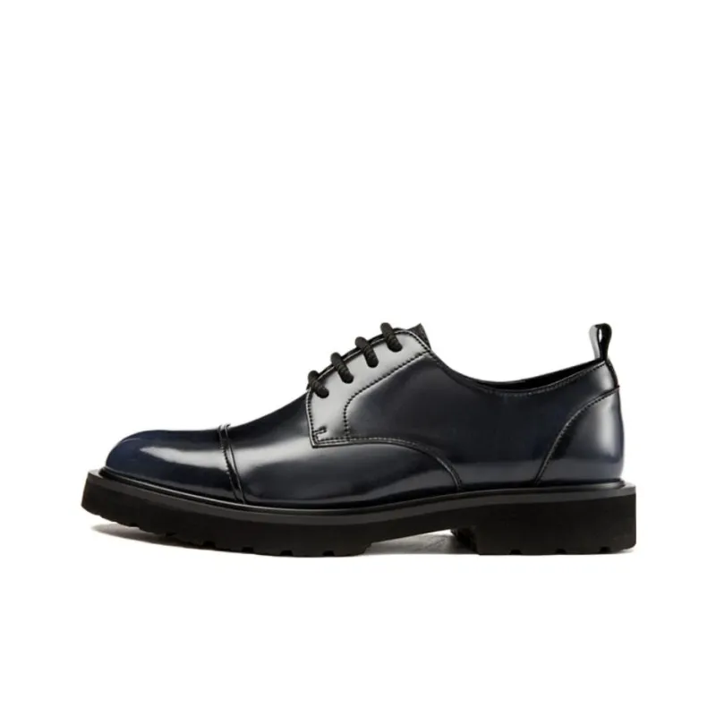 AOKANG Dress Shoes Men Mid Top Black/Gray/Red-5
